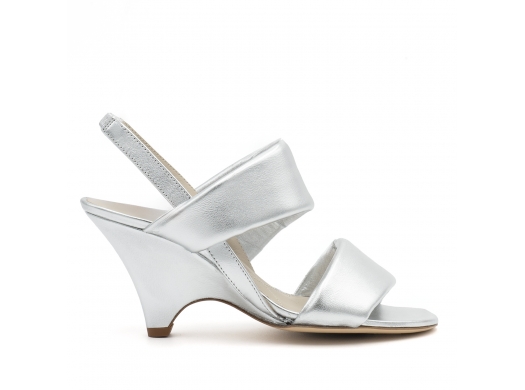 Wedge sandals Cambiano silver
