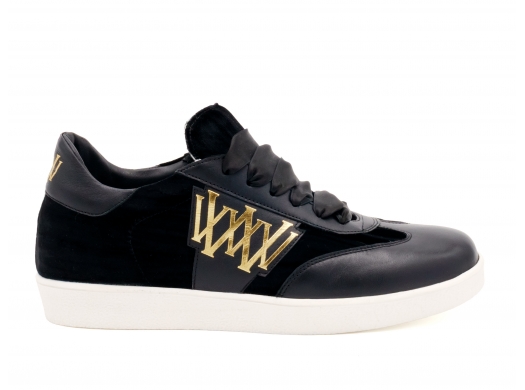 Valetta sneakers black velvet